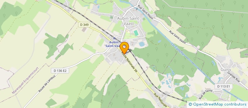 localisation de l'entreprise CH'TI GROUPE  AUBIN-SAINT-VAAST