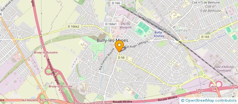 localisation de l'entreprise CH'TI VAPOTEUR à BULLY-LES-MINES