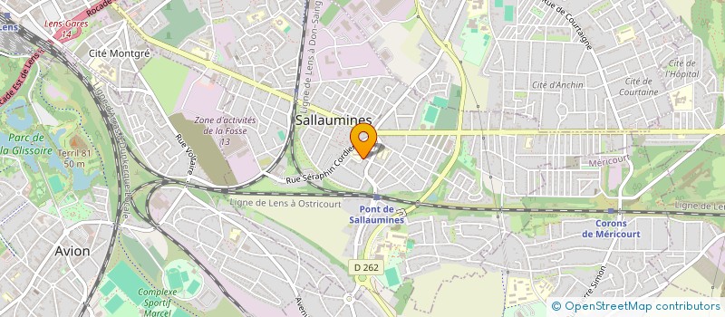 localisation de l'entreprise CH'TIS SENIORS DE SALLAUMINES  SALLAUMINES