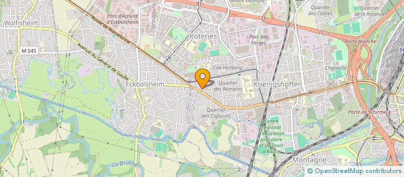 localisation de l'entreprise CH.TRANSPORT  STRASBOURG