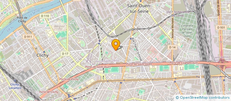 localisation de l'entreprise CH TRANSPORT à SAINT-OUEN-SUR-SEINE