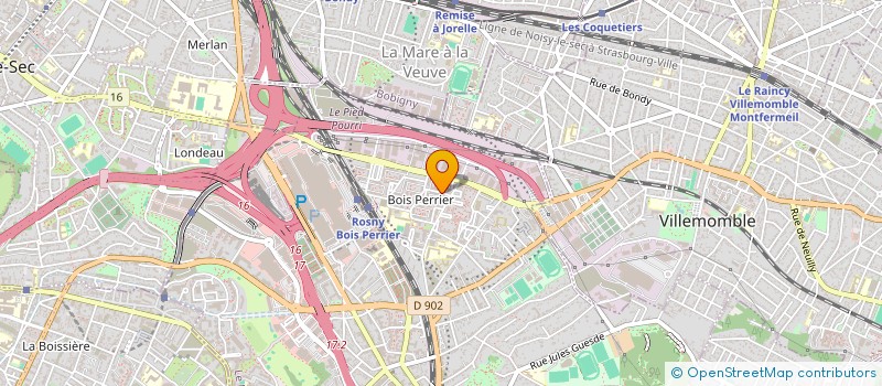 localisation de l'entreprise CH TRANSPORT à ROSNY-SOUS-BOIS