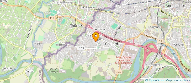 localisation de l'entreprise CH TRANSPORT  GAILLARD