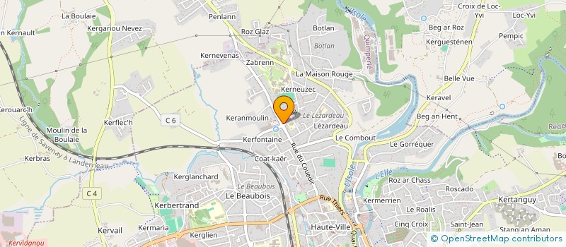 localisation de l'entreprise CH'TY BREIZH  QUIMPERLE