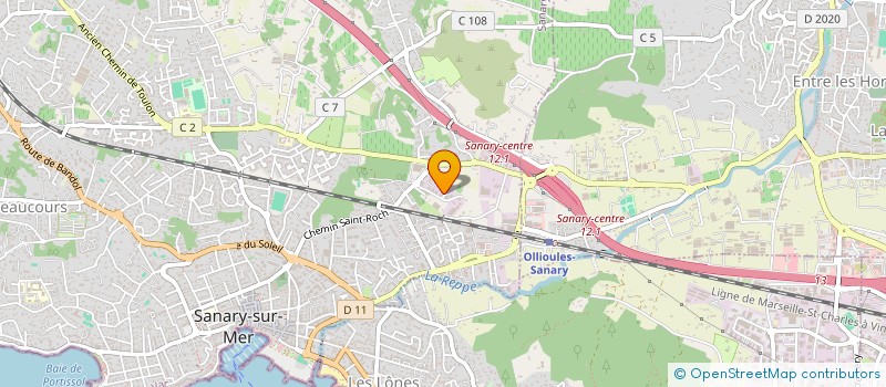 localisation de l'entreprise CH&WD  SANARY-SUR-MER