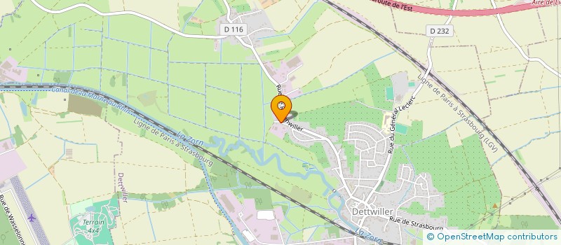 localisation de l'entreprise CH2  LUPSTEIN