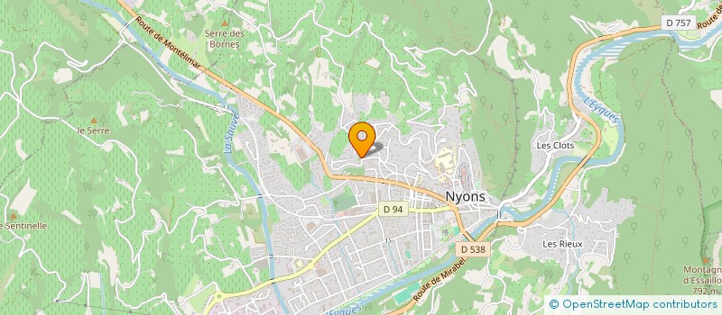 localisation de l'entreprise CH2O SOLUTIONS  NYONS