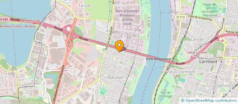 localisation de l'entreprise CH3D GIRONDE à BORDEAUX