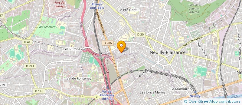 localisation de l'entreprise CH42 à ROSNY-SOUS-BOIS