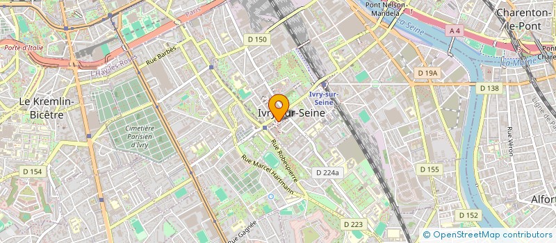 localisation de l'entreprise CH4P-I à IVRY-SUR-SEINE