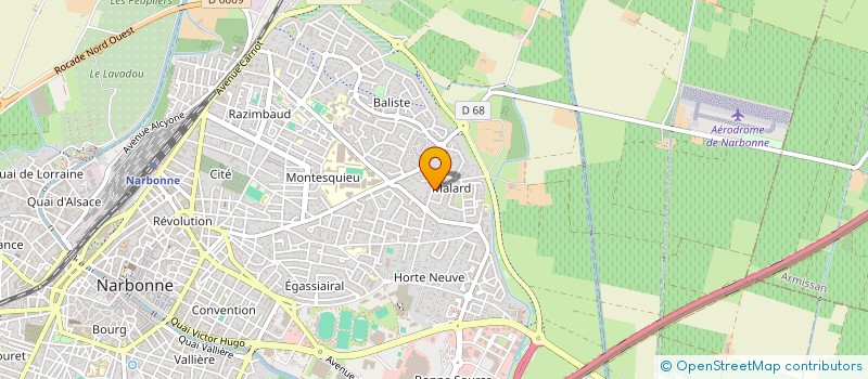 localisation de l'entreprise CHA à NARBONNE