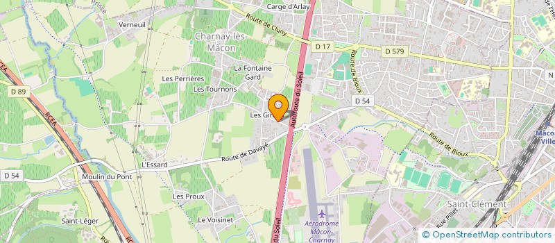 localisation de l'entreprise CHA à CHARNAY-LES-MACON
