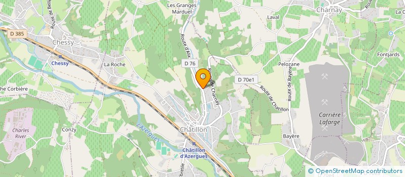 localisation de l'entreprise CHA-BO-TE  TASSIN-LA-DEMI-LUNE