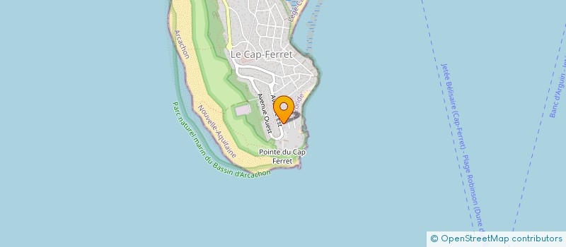 localisation de l'entreprise CHA'CAP  LEGE-CAP-FERRET