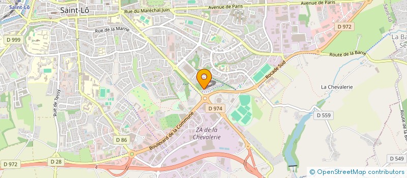 localisation de l'entreprise CHA-CHA ROCK-CLUB  SAINT-LO