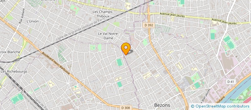 localisation de l'entreprise CHA SA BAT  BEZONS