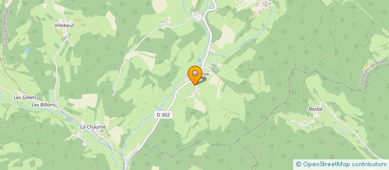localisation de l'entreprise CHA VRAC EN MORVAN à CUSSY-EN-MORVAN