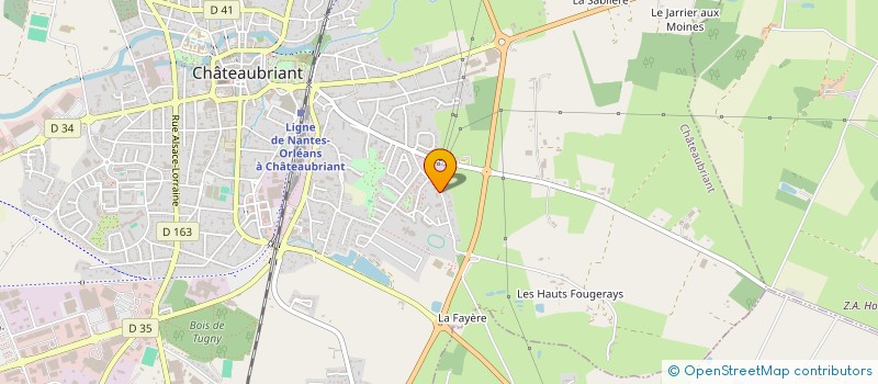 localisation de l'entreprise CHA44AM43  CHATEAUBRIANT