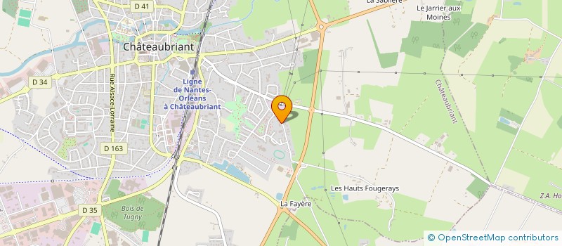 localisation de l'entreprise CHA44BE500  CHATEAUBRIANT