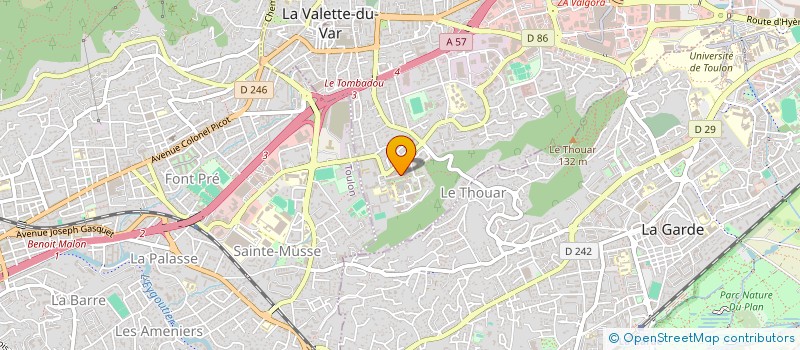 localisation de l'entreprise CHAA FOOD à LA VALETTE-DU-VAR