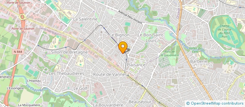 localisation de l'entreprise CHAA IMMO à ORVAULT