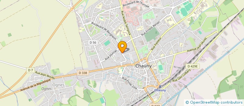 localisation de l'entreprise CHAB  CHAUNY