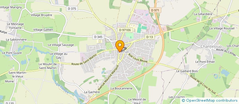 localisation de l'entreprise CHAB  BREHAL