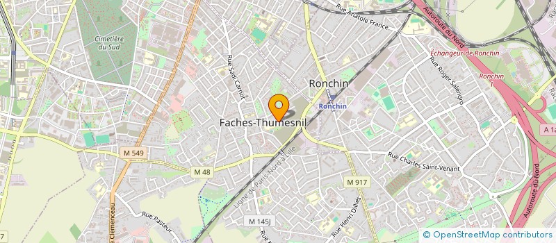 localisation de l'entreprise CHAB-MANUTENTION-LOGIS à FACHES-THUMESNIL