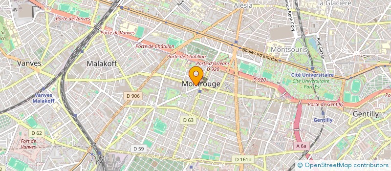 localisation de l'entreprise CHABAD ON CAMPUS PARIS 2  MONTROUGE