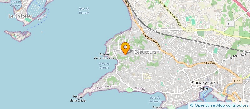 localisation de l'entreprise CHABADA à SANARY-SUR-MER