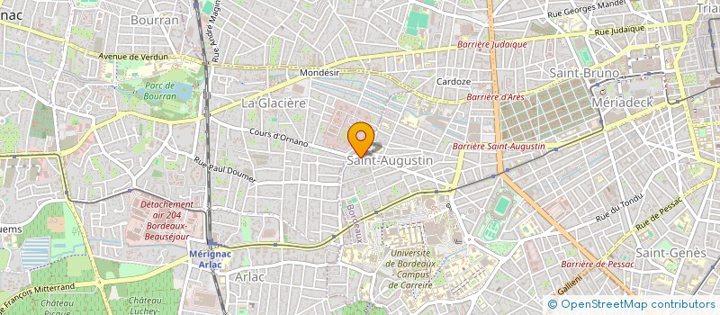 localisation de l'entreprise CHABADA ARTISANE FLORALE à BORDEAUX
