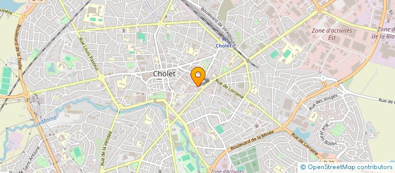 localisation de l'entreprise CHABALYS à CHOLET