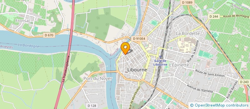localisation de l'entreprise CHABANAUD SCS  LIBOURNE