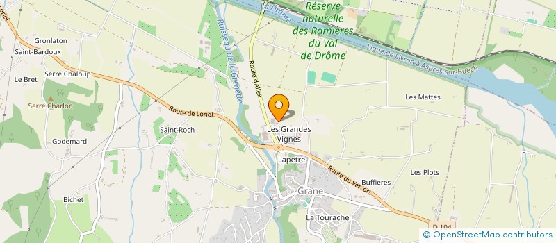 localisation de l'entreprise CHABANIS DEVELOPPEMENT  GRANE