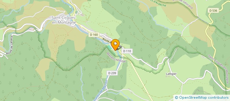 localisation de l'entreprise CHABANIS IMMO  SAINT-CIRGUES-EN-MONTAGNE