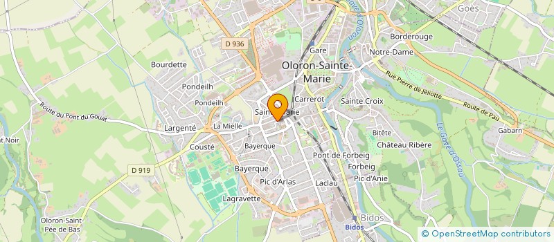localisation de l'entreprise CHABANNE-GEORGES  OLORON-SAINTE-MARIE