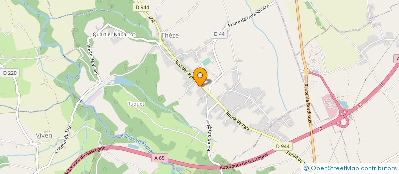 localisation de l'entreprise CHABARROU  THEZE