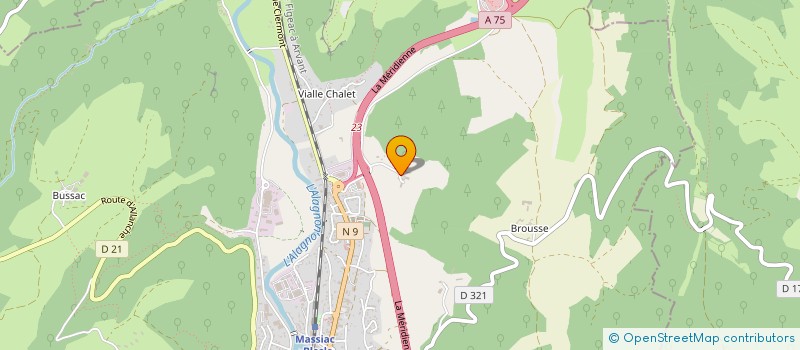 localisation de l'entreprise CHABASSEUR HELIOS ENERGIES à MASSIAC