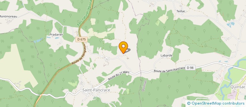 localisation de l'entreprise CHABAUD  SAINT-PANCRACE