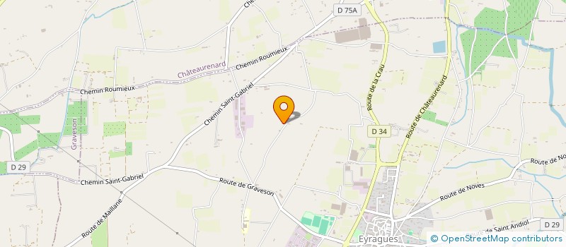 localisation de l'entreprise CHABAUD DISTRIBUTION  EYRAGUES