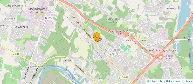 localisation de l'entreprise CHABAUD TARARI à SAINT-YRIEIX-SUR-CHARENTE