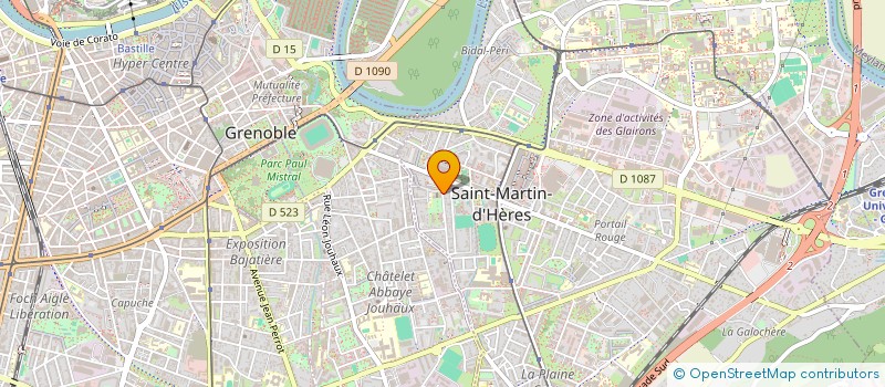 localisation de l'entreprise CHABAUDIERE  SAINT-MARTIN-D'HERES