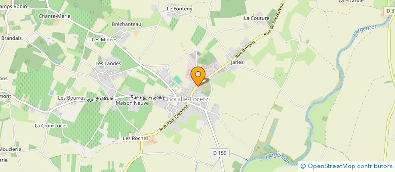 localisation de l'entreprise CHABAULT LOCATION  LORETZ-D'ARGENTON