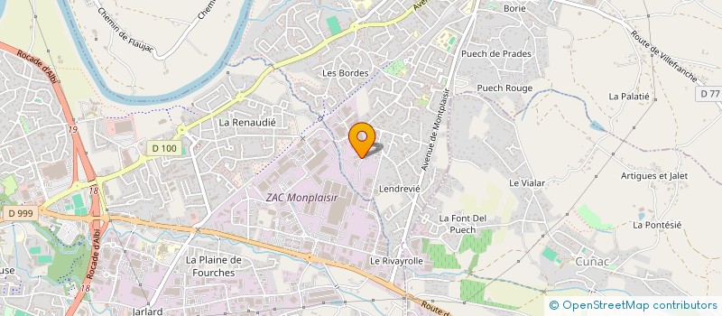 localisation de l'entreprise CHABBAL ROBERT ET JACQUES  SAINT-JUERY