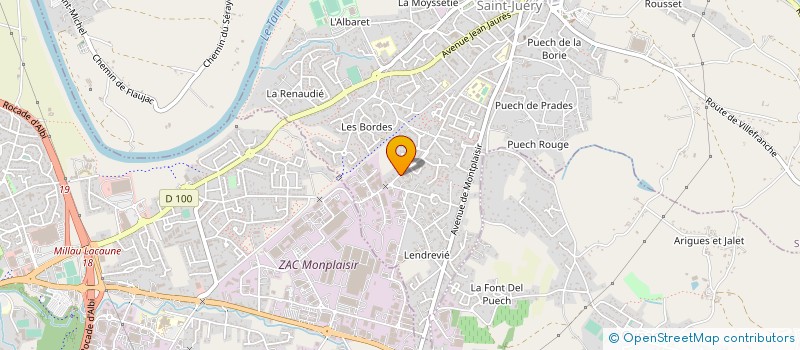 localisation de l'entreprise CHABBERT INDUSTRIE à SAINT-JUERY