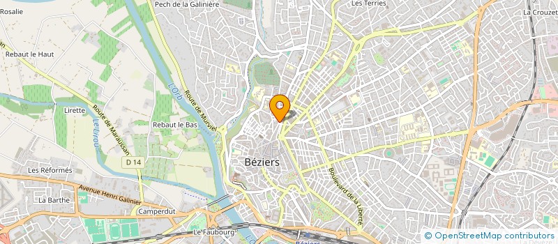 localisation de l'entreprise CHABBERT PIERRE CHABBERT JEAN  BEZIERS