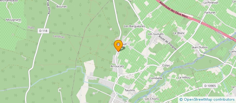 localisation de l'entreprise CHABBI-GARNIER HOLDINGS  PUJOLS-SUR-CIRON