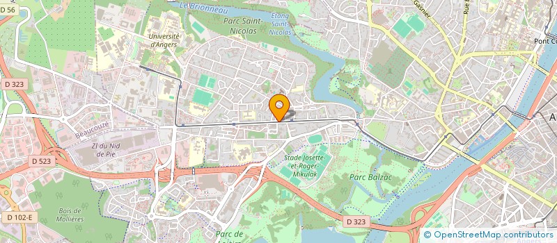 localisation de l'entreprise CHABE à ANGERS
