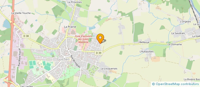 localisation de l'entreprise CHABE  GUICHEN