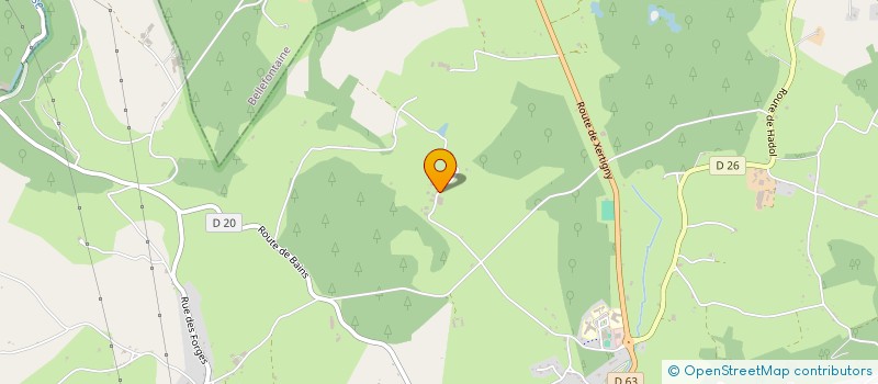 localisation de l'entreprise CHABELLEGOUTTE  PLOMBIERES-LES-BAINS